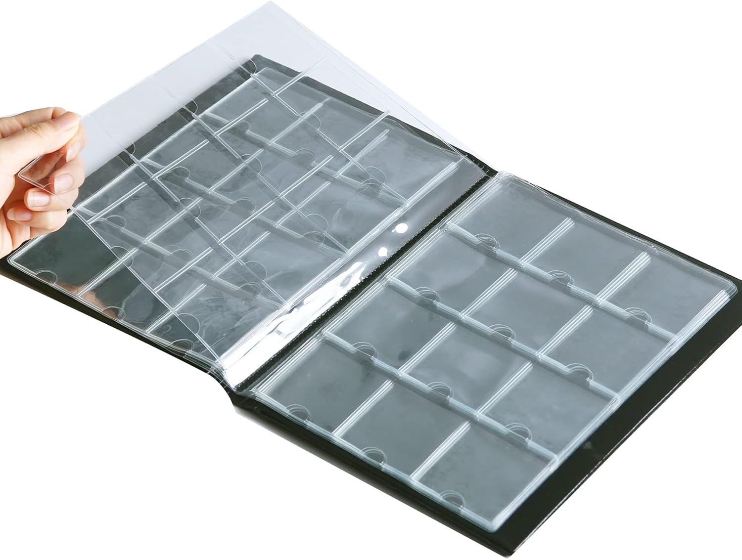 Alternative view of Coin Flip Holder Albums - 120 Pockets 2x2 inches Coin Storage Books for Coin Cardboard Collection Holders CS43BK