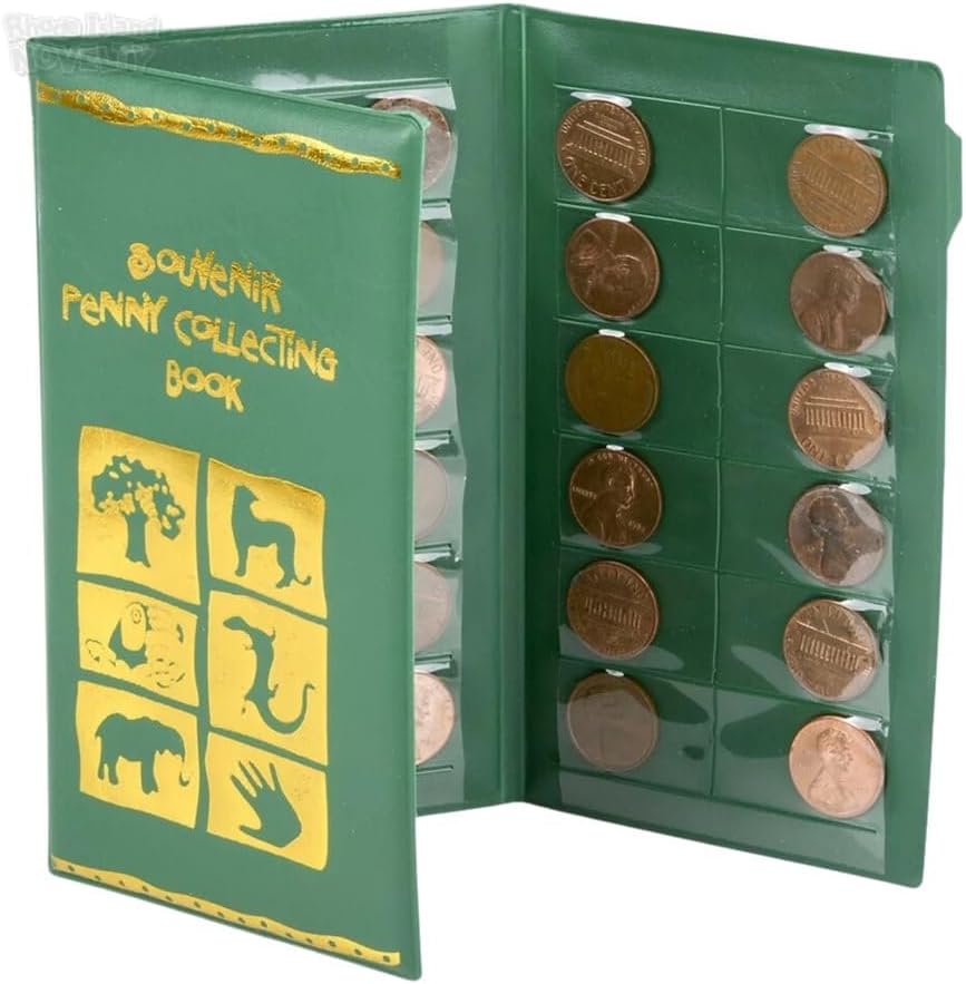 Rhode Island Novelty Green Zoo Penny Collecting Book One Per Order - Image 3