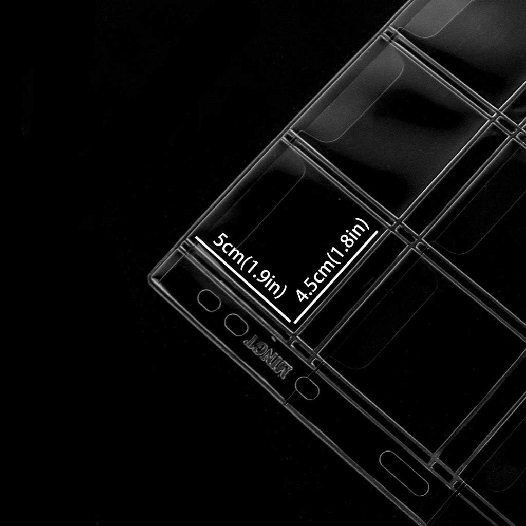 Coin Collecting Pages 5 Sheets 20 Pockets Standard 9Hole Coin Pocket Inserts Collecting Sleeves for Coins Uncle Paul CS03520 - Image 4