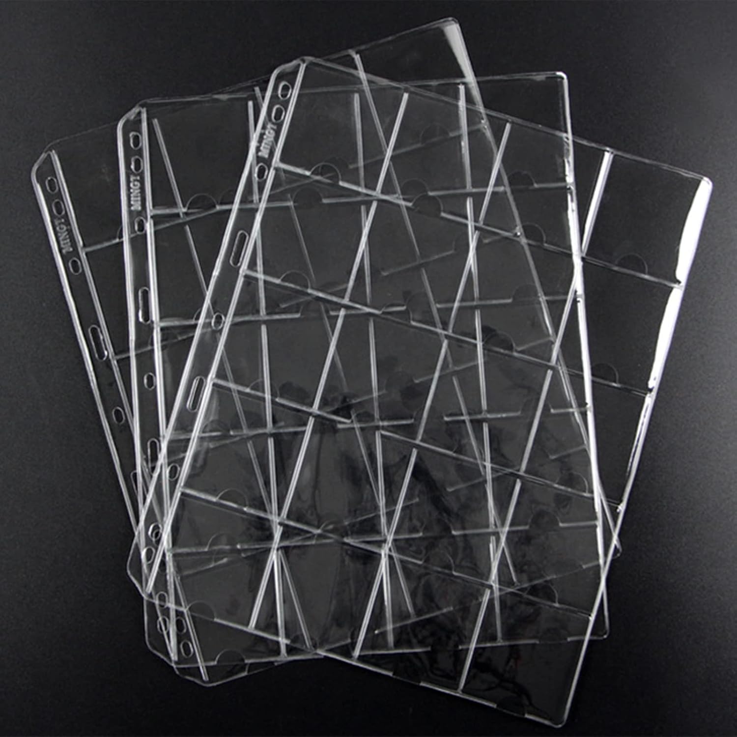 Alternative view of Coin Sleeves for 2x2 Coin Flips,10 Sheets Coin Flip Page,Coin Collecting Collection Holders