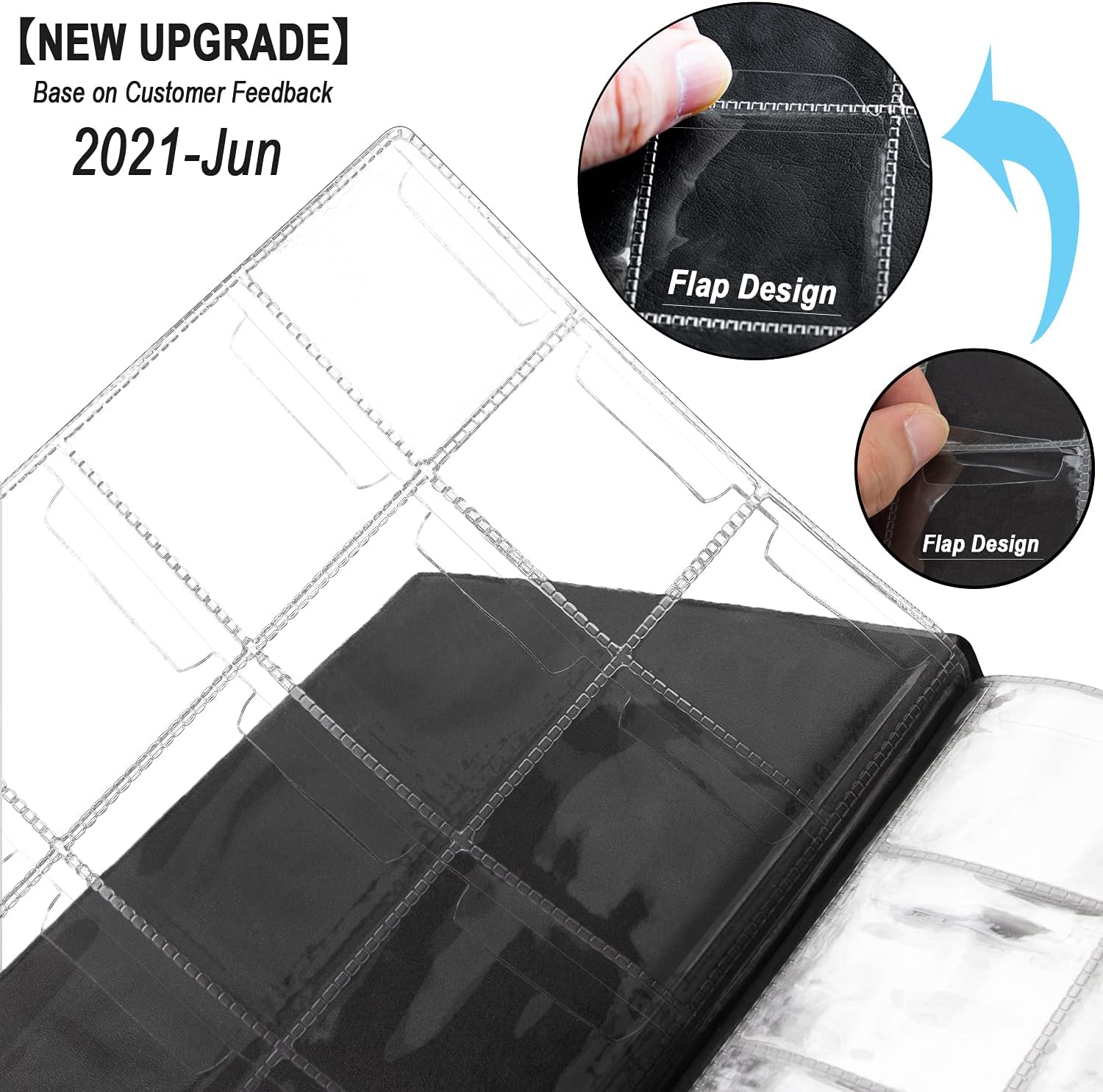 Alternative view of CenterZ 150 Pockets Coin Album, Penny Collecting Book, Souvenir Coins Collection Holder, Ideal for Pressed Pennies Passport, Hobby Coin Collector, Money Specie Display Storage Case (English, Black)