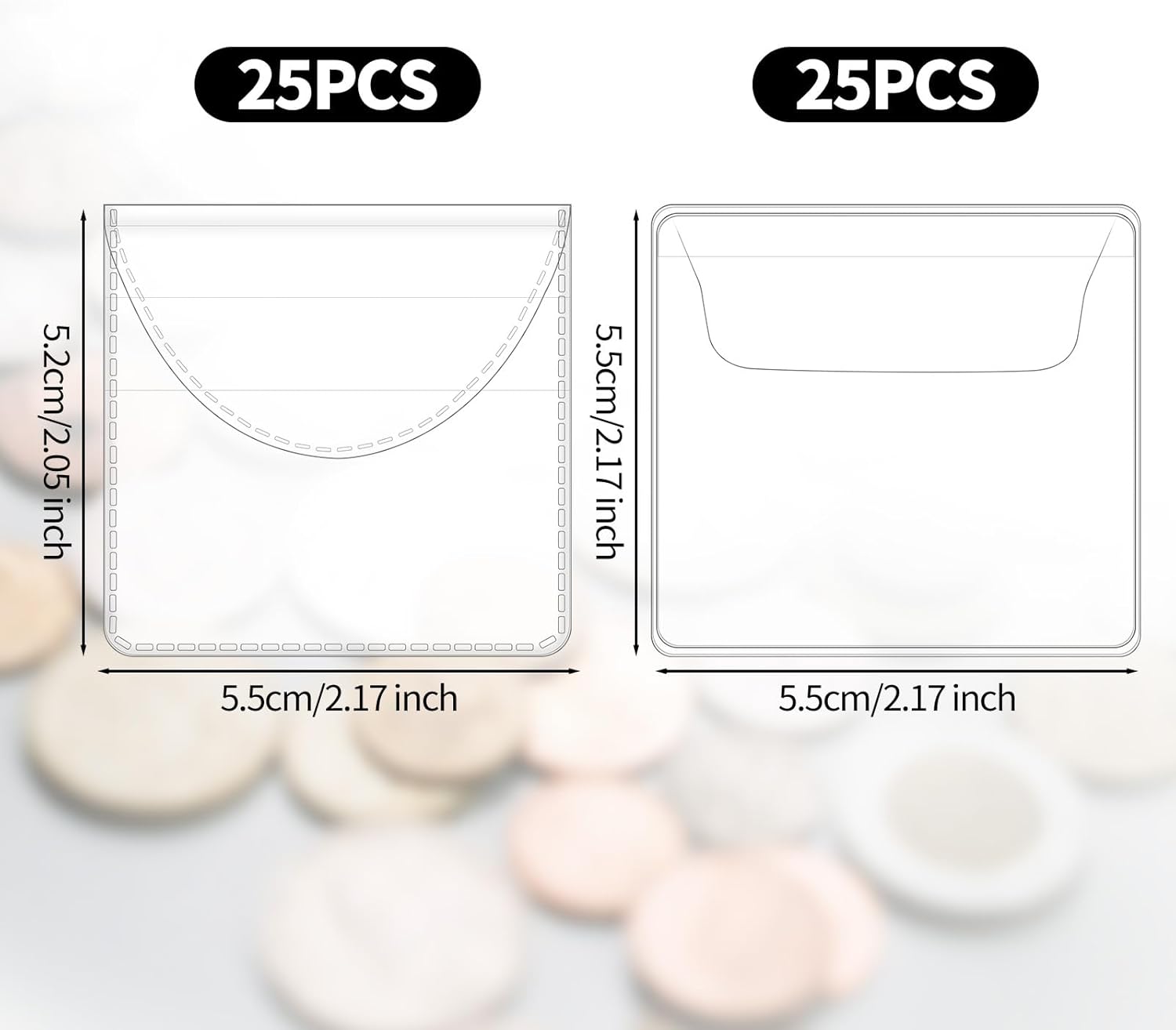 Alternative view of JUNDUN 5200℉ Coin Collection Book ，300 Pockets Fireproof Coin Albums for Collectors & 36 Sleeves Paper Money Binder Holder with Aluminum Foil Lining for Coin, Currency,Bill,Quarter and Stamp