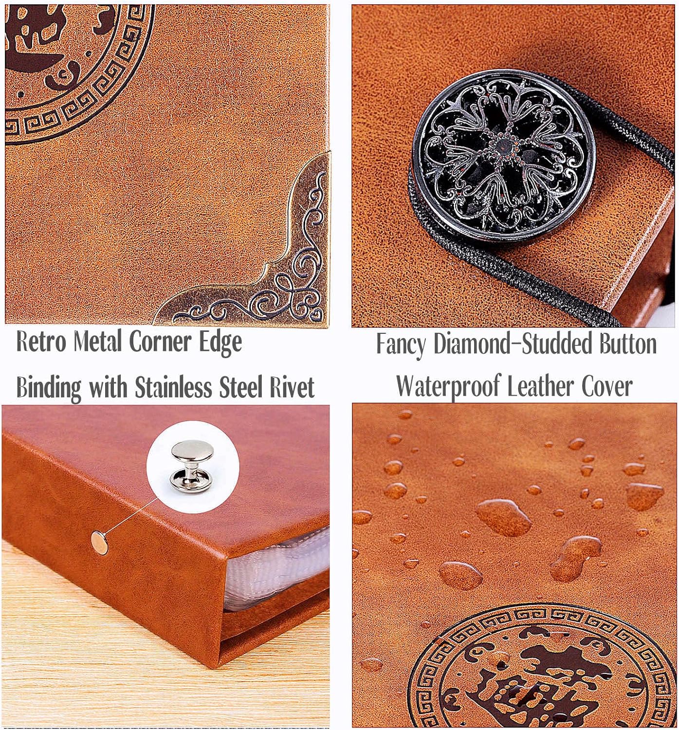 Alternative view of Ettonsun Coin Collection Book Holder for Collectors, 360 Pockets Coins Collecting Album & 180 Sleeves Paper Money Storage Case for Coin Currency Collection Supplies, Bill, Pennies, Quarters