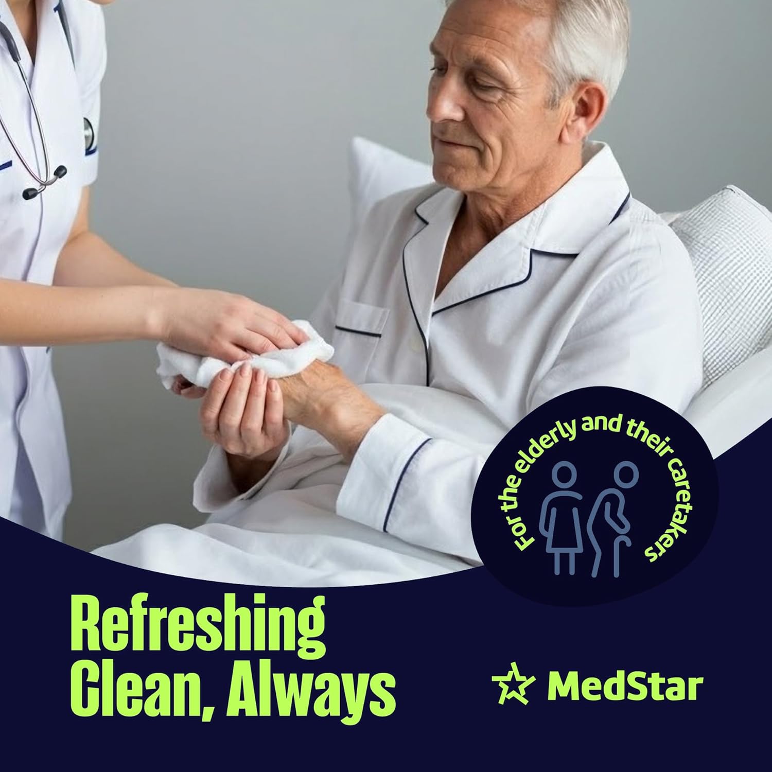 Alternative view of Adult Wipes for Elderly 8 Pack - Hospital Grade Extra Large Extra Thick Disposable Washcloths for Adult No-Rinse Bathing & Shower Alternative - Fragrance-Free XXL