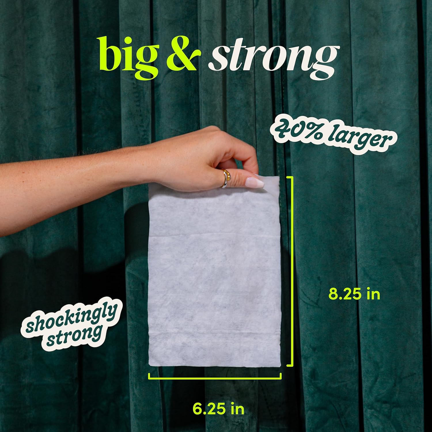 Alternative view of goodwipes Flushable Butt Wipes - Vitamin E & Aloe - Sewer & Septic Safe - Extra Large Adult Wet Wipes For Women & Men - Bathroom Essentials - Botanical Bliss, 418 Count (8 Packs + 1 Travel)