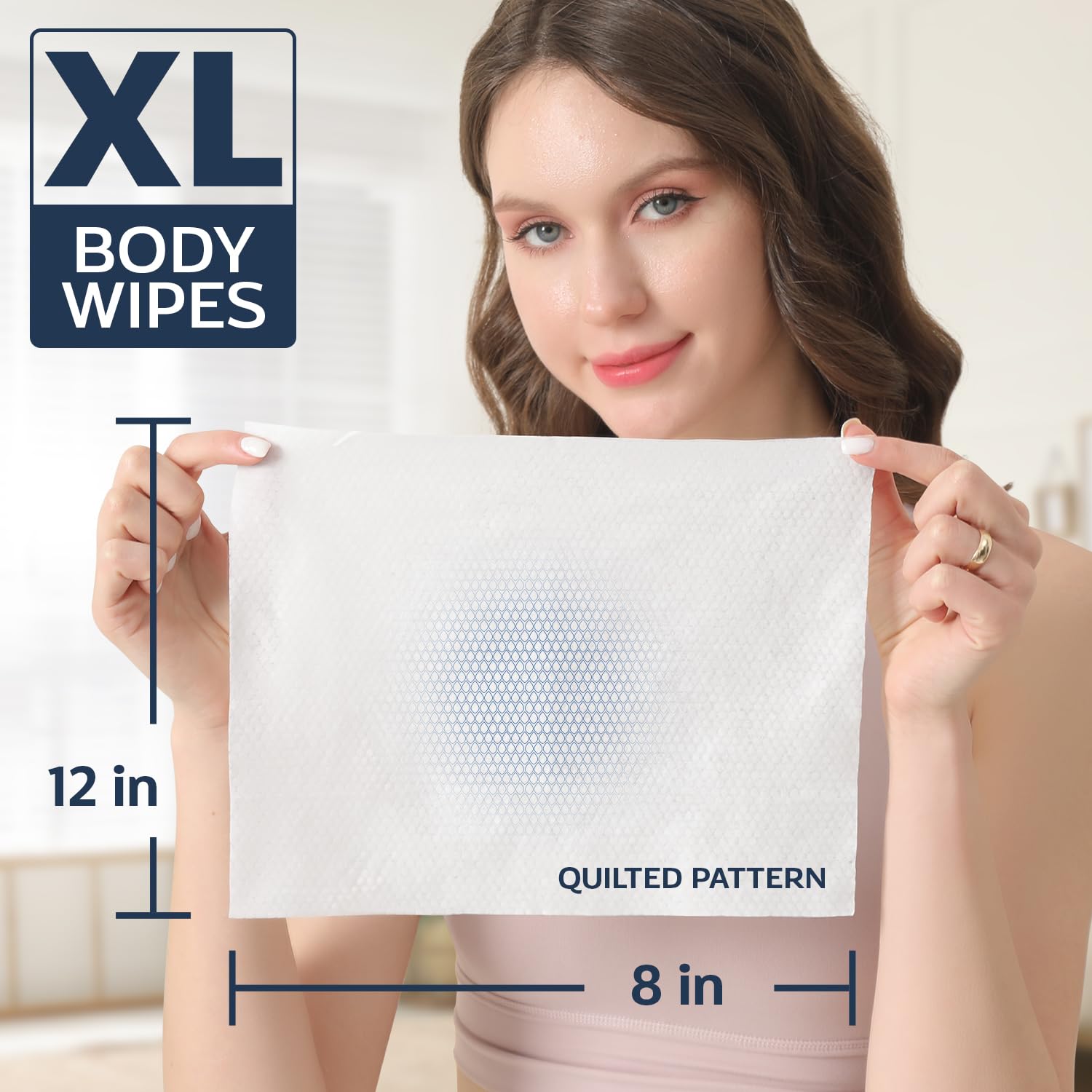 60 XL Shower Wipes u2013 Body Wipes for Adults Bathing No Rinse u2013 6 Packs of 10 u2013 Extra Moist Bath with Aloe & Vitamin E for Camping, Travel, Gym & Bedridden Care