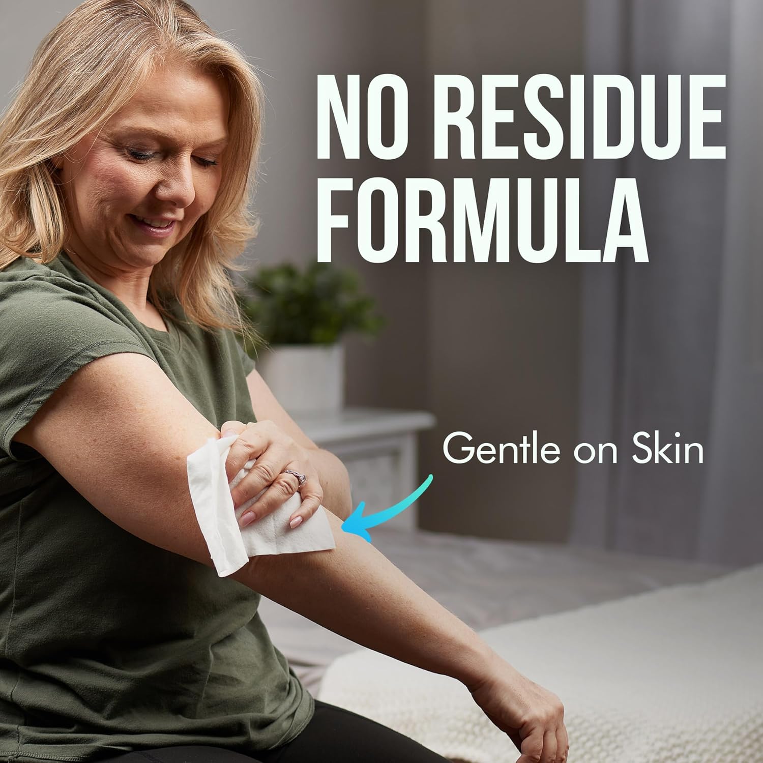 Alternative view of Extra Large Bath Wipes for Adults No Rinse - 80 Disposable Body Cleansing Cloths for Men, Women & Elderly - Great for Gym, Camping, Post Surgery