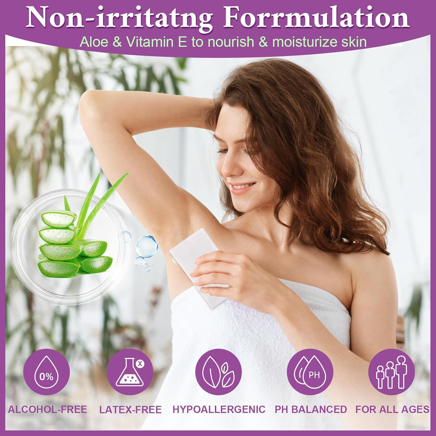 Alternative view of 300 Pack Body Wipes Individually Wrapped(8" x 9.5"),Shower Wipes for Adults Bathing No Rinse,Personal Cleansing Wipes for Travel Gym,Bulk Deodorant for Homeless