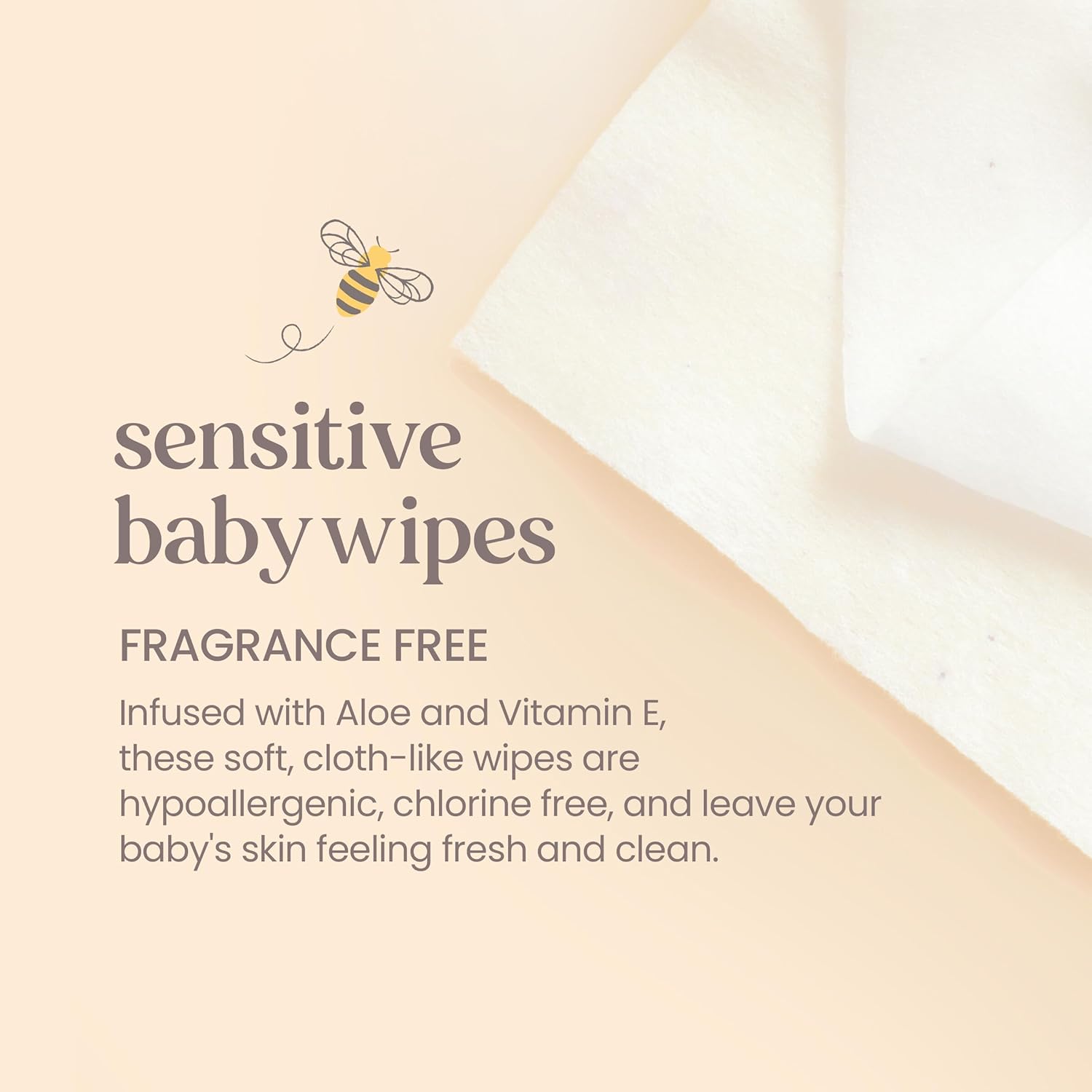 Burtu2019s BeesBaby wipes, Unscented Natural for Sensitive Skin with Aloe and Vitamin E - 72Baby wipes u2013 10 Pack