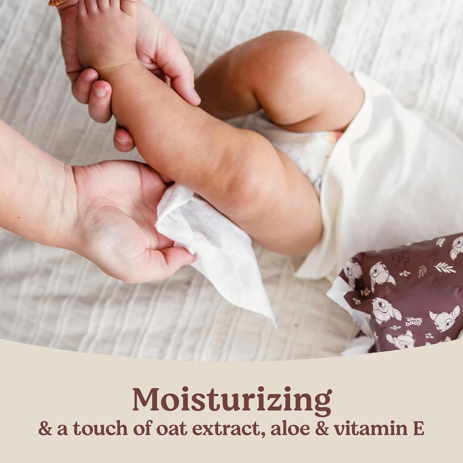 Huggies CalmBaby wipes, Unscented, Hypoallergenic, 10 Push Button Packs (560 Wipes Total)