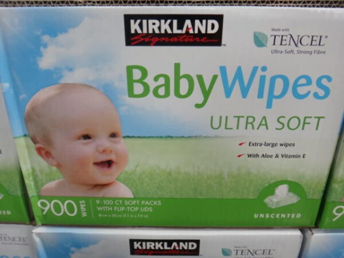 Alternative view of Kirkland SignatureBaby wipes, Ultra-Soft, Unscented, 100 Count Wipes Pack of 6