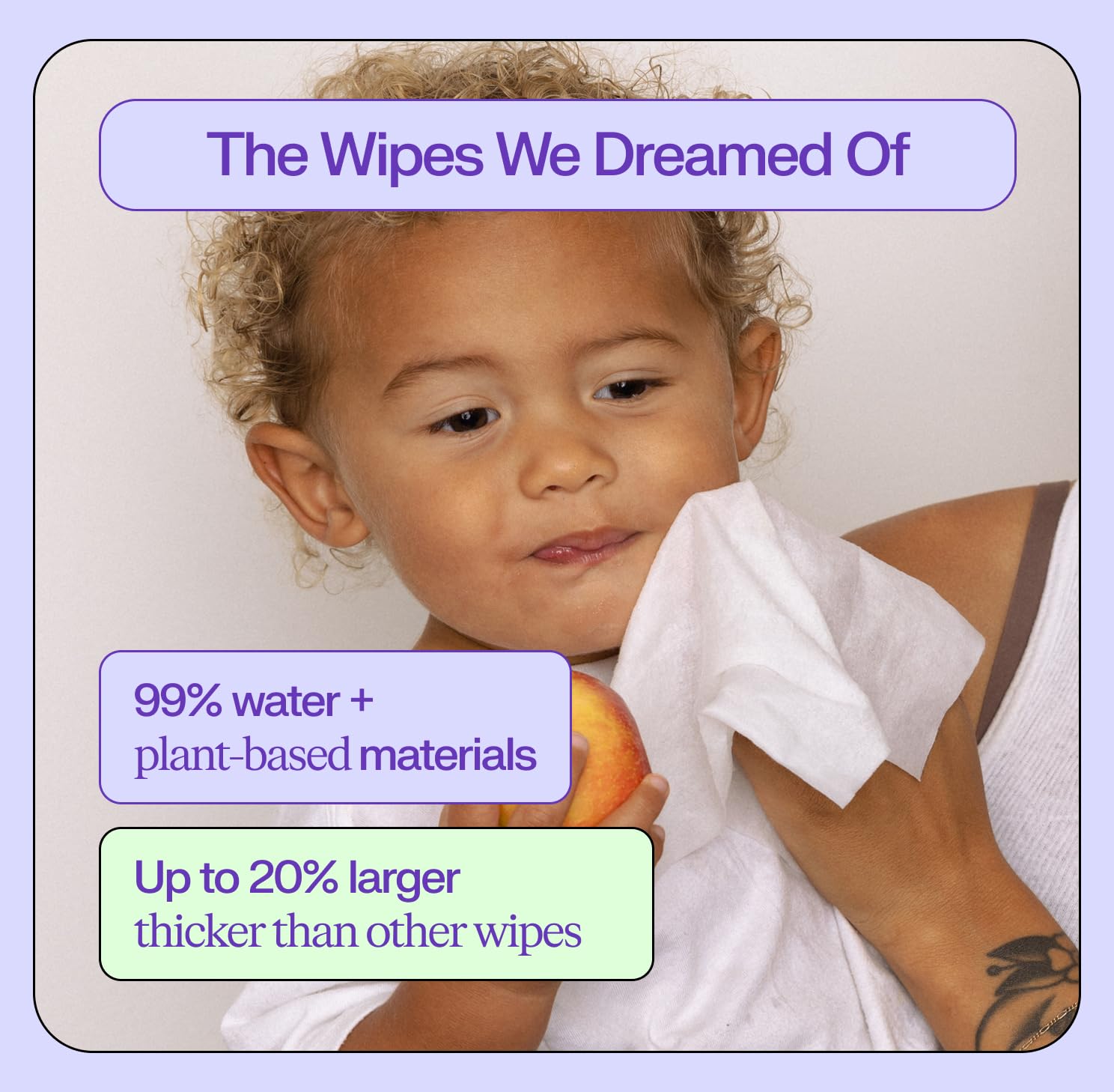 Alternative view of Freestyle Soft JumboBaby wipes, Hypoallergenic and Unscented, Water-Based Wet Wipes for Babies, Finely Suited for Sensitive Skin, Thick & Oversized, Pack of 12, 72 Wipes Per Pack