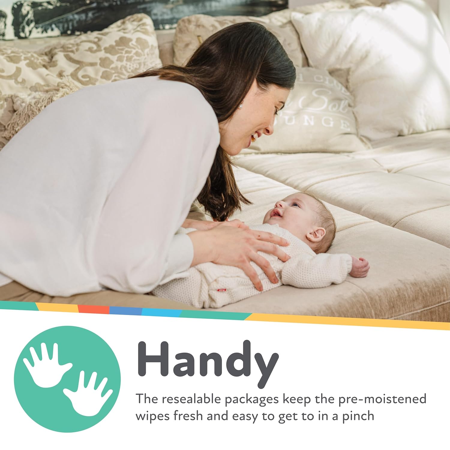 Alternative view of Nuby's Soothing Ultra PremiumBaby wipes Naturally Inspired with Chamomile, Aloe, and Citroganix, Fragrance Free, Extra Thick, 512 Count