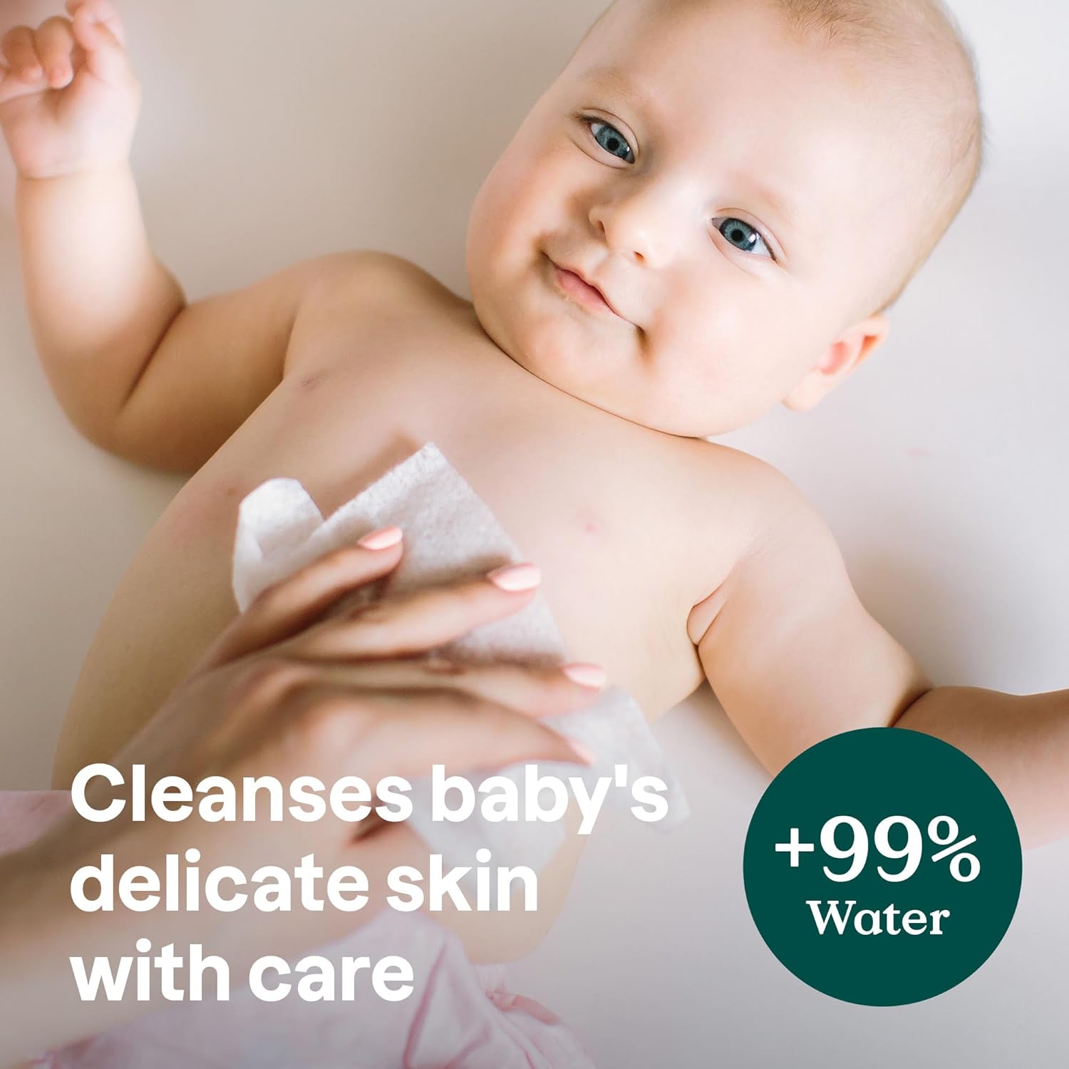 ATTITUDE Baby Water Wipes, EWG Verified, Safe for Newborns, Unscented & Fragrance-Free, 99% Water, Gentle, Vegan & Dermatologically Tested, Travel Pack with Hard Lid, 72 Count (Pack of 3)