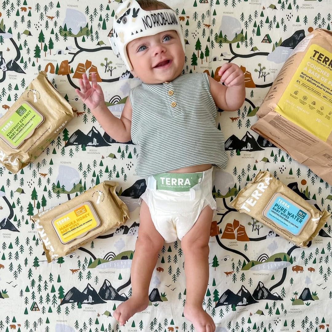 Alternative view of Terra BambooBaby wipes: Manuka Honey, 99.5% Pure New Zealand Water, 100% Biodegradable Bamboo Fiber, 0% Plastic, UnscentedBaby wipes for Sensitive Skin, 1 Pack of 70 Wipes