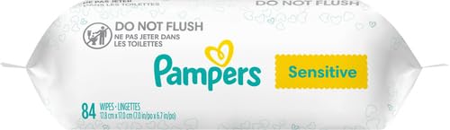 PampersBaby wipes Sensitive Perfume Free 1X Pop-Top Pack 84 Count