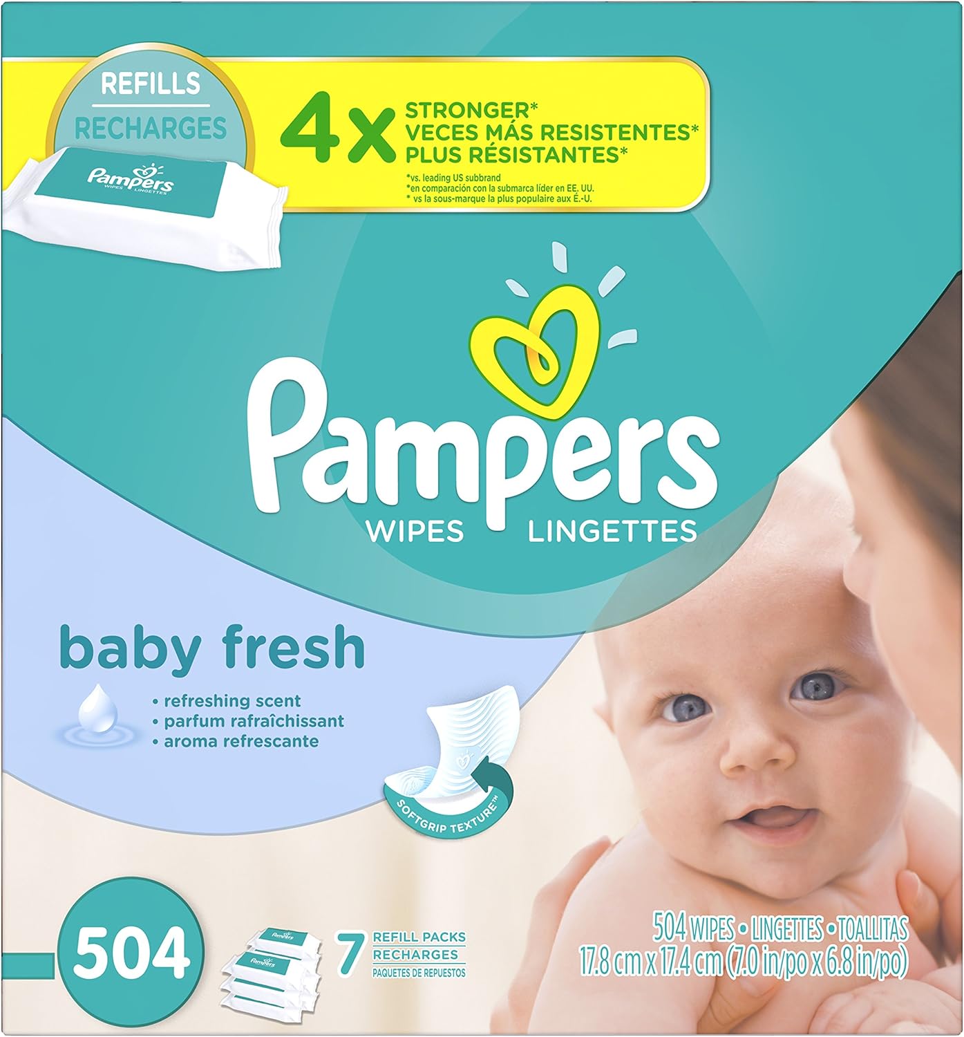 Alternative view of Pampers ScentedBaby wipes, Baby Fresh (1,040 Count)