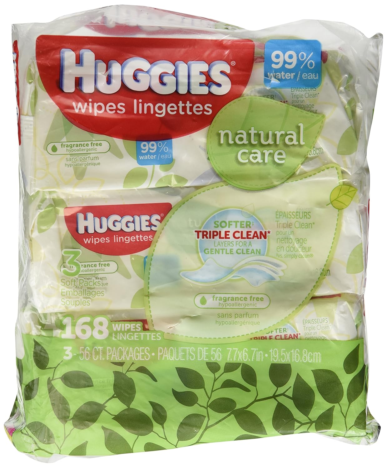 Alternative view of HuggiesBaby wipes Natural Care with Aloe Vera, 56 Count, Pack of 12, Total 672 Wipes