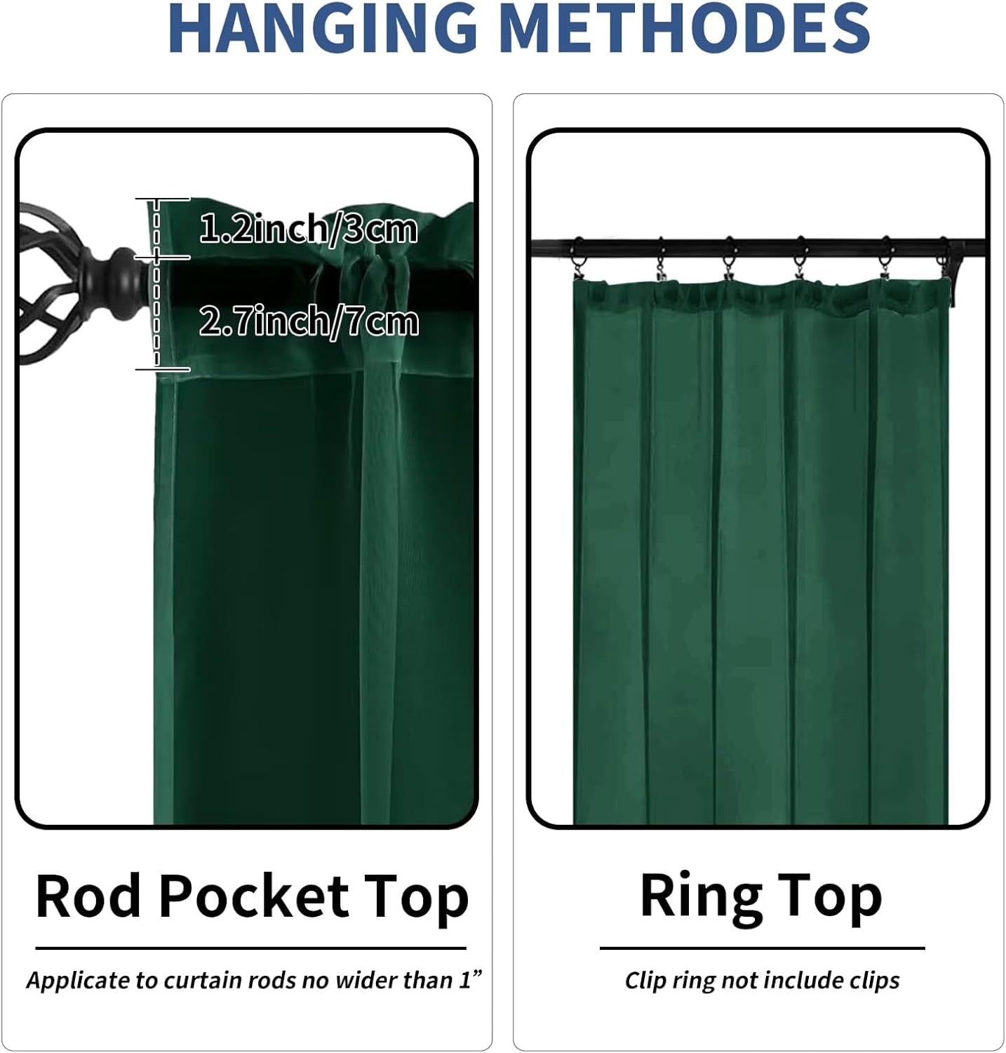 Alternative view of Karseteli Semi Voile Sheer Curtains 84 Inches Long 2 Panels Rod Pocket Window Treatment for Living Room Bedroom Dining Room(Foliage Green 52" W x 84" L)