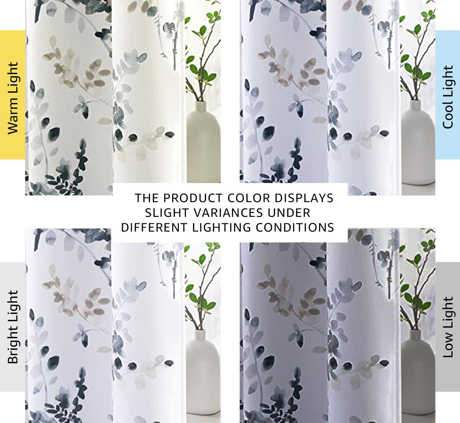 Alternative view of H.VERSAILTEX Blackout Curtains for Living Room Darkening Thermal Insulated Panels 84 Inch Long Light Blocking Grommet Curtains/Drapes, 2 Panels, Vintage Classical Floral Printing Bluestone and Taupe