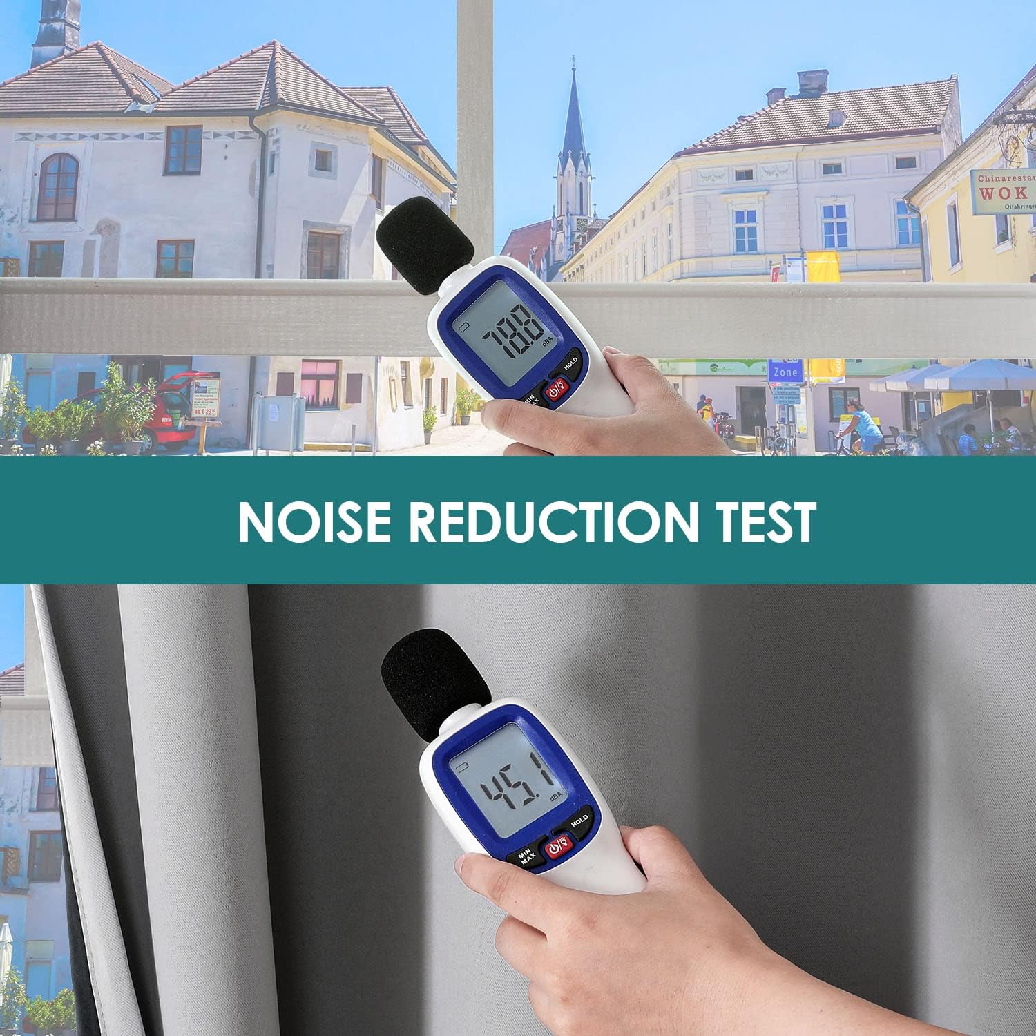 ChrisDowa 100% Blackout Curtains for Bedroom with Black Liner, 2 Thick Layers Total Blackout Thermal Insulated Grommet Window Curtains 63 Inch Length 2 Panels Set (Light Grey, 42 x 63 Inch) - Image 5