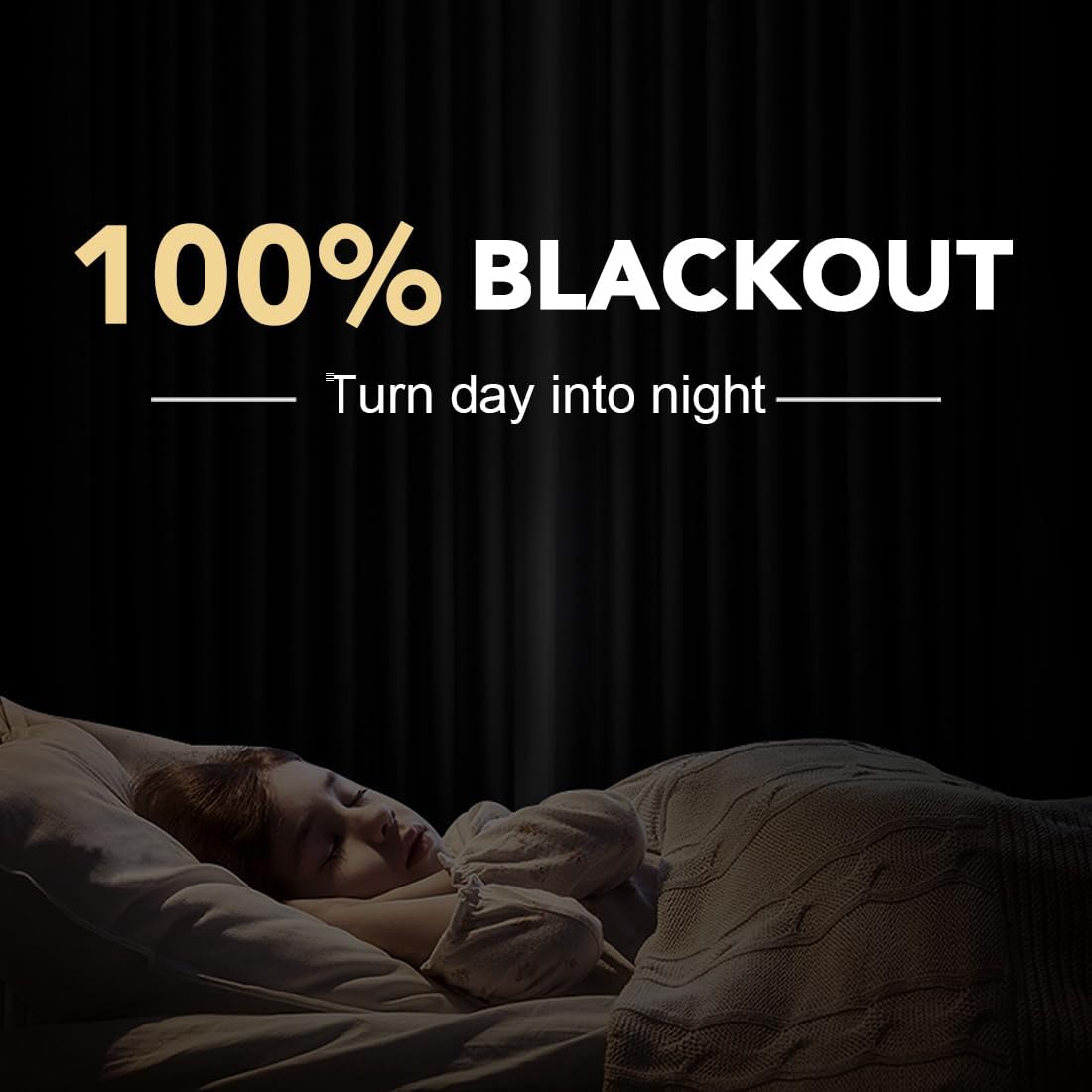 H.VERSAILTEX Linen Curtains 100% Blackout Curtains for Bedroom 63 inch Long Full Light Blocking Nature Linen Blended Window Curtains for Living Room Nickel Grommet (2 Panels, Heathered Sand)