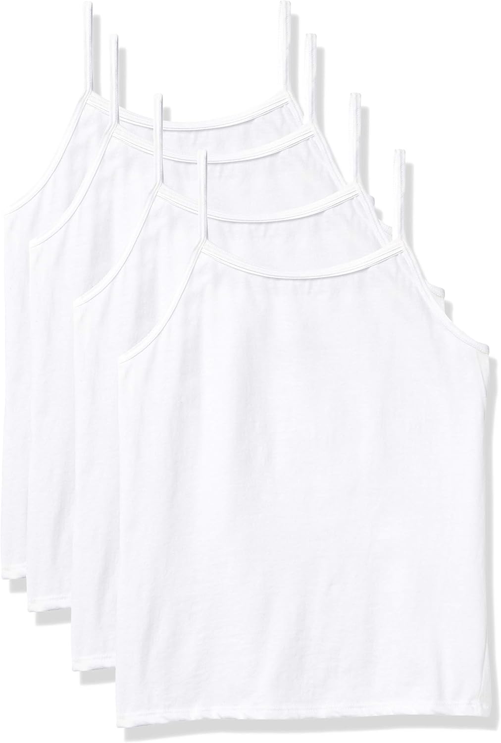 Alternative view of Hanes Girls' Camisole, 100% Cotton Tagless Cami, Toddler Sizing, Multiple Packs & Colors Available