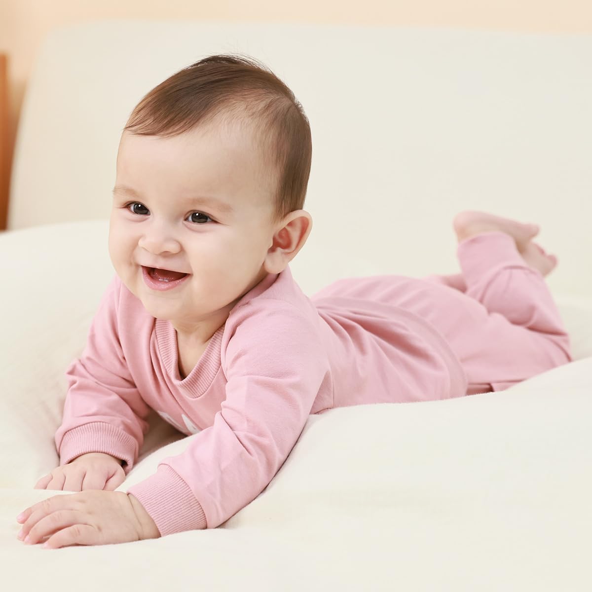 Alternative view of Yvowming Baby Girl Clothes Daddyu2019s Girl Long Sleeve Sweatshirt Pullover Tops + Joggers Pants Fall and Winter Outfit Set