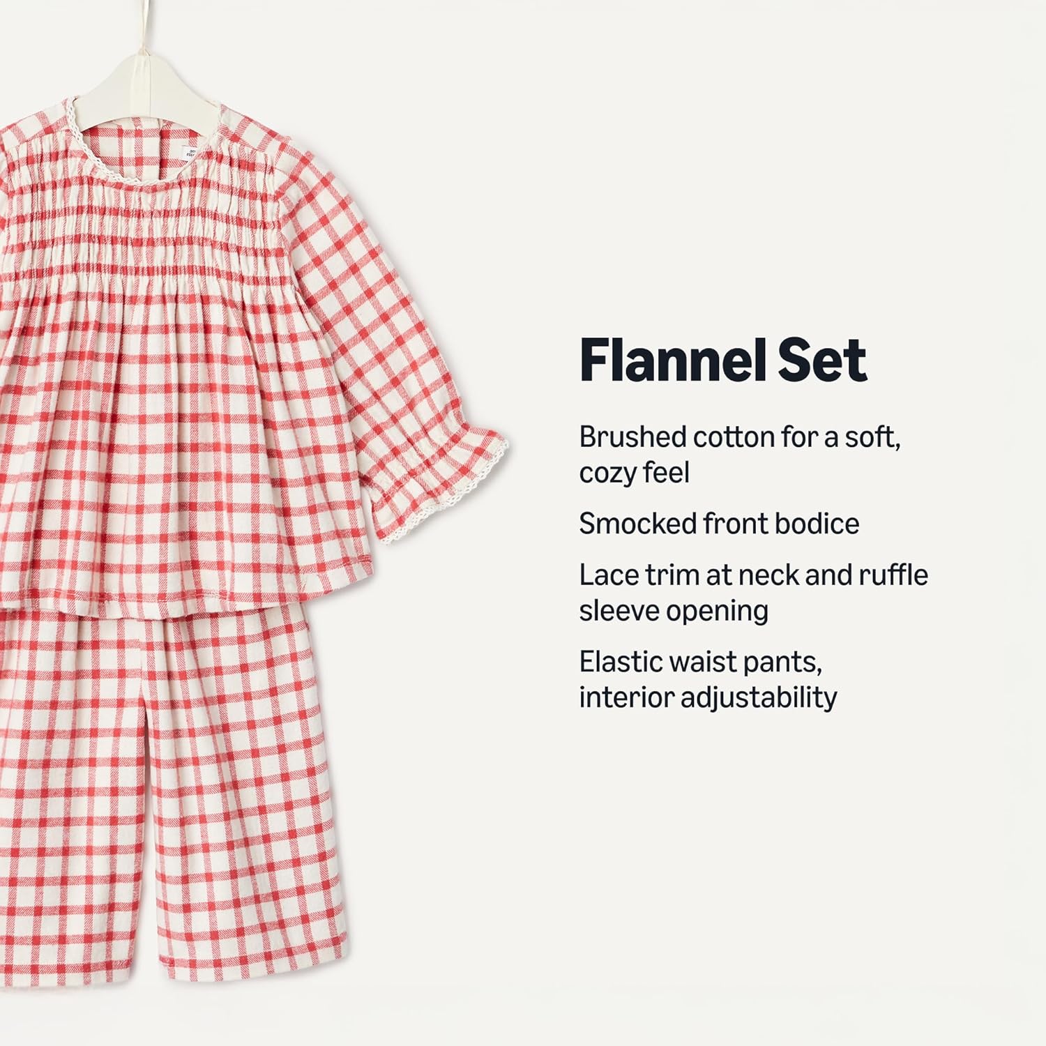 Alternative view of Amazon Essentials x Sofia Grainge Toddlers and Baby Girls' Long Sleeve Flannel Set