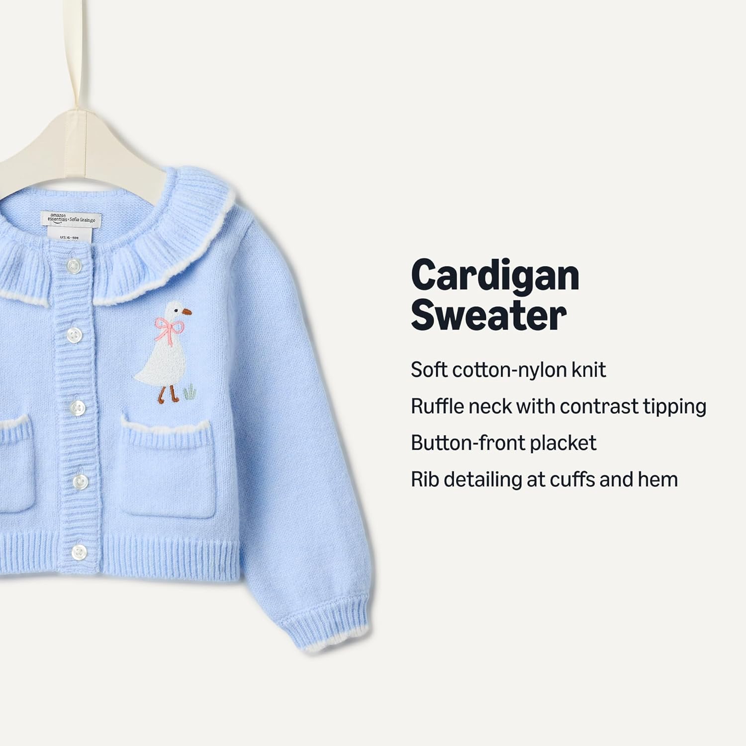 Alternative view of Amazon Essentials x Sofia Grainge Babies, Toddlers and Girls' Cardigan Sweater