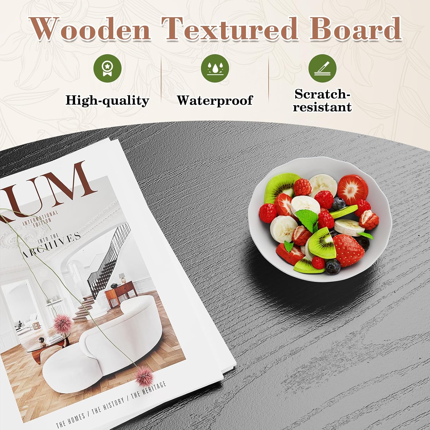 Alternative view of OLIXIS Wood Lift Top Coffee Table with Hidden Compartment and Large Storage Shelf, Lift Tabletop Dining Center Table for Home Living Room Office, Black