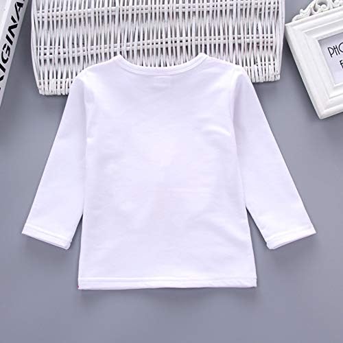 Yao 1-5Years Toddler&Little Girls Flowers Print 3 Piece Sets T Shirt Vest and Pants