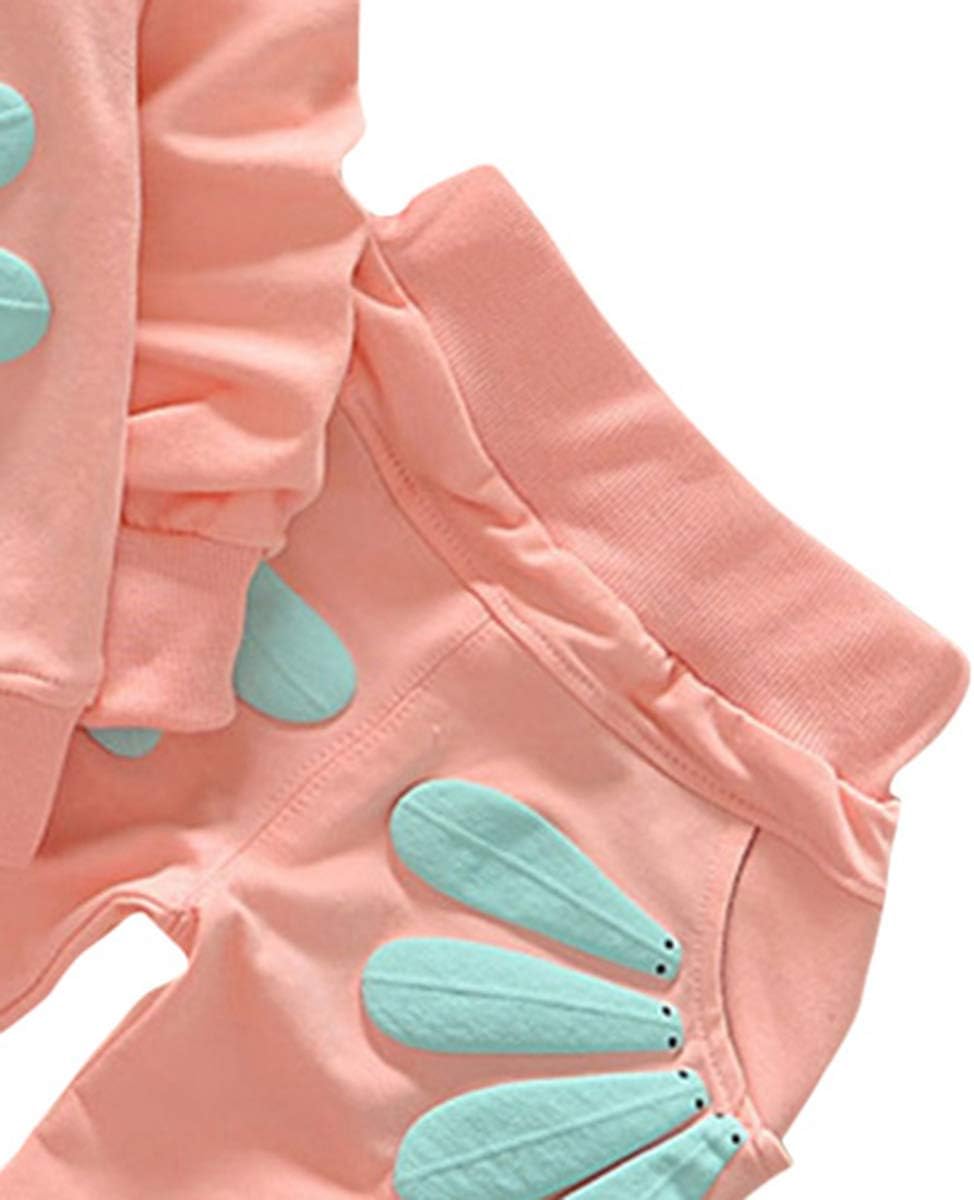 Alternative view of Toddler Baby Girls Sunflower Clothes Set Long Sleeve Top and Pants 2pcs Outfits Fall Clothes