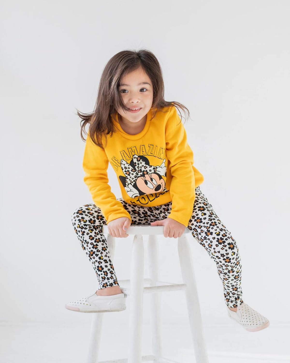Disney Pullover Fleece Sweatshirt and Leggings Outfit Set