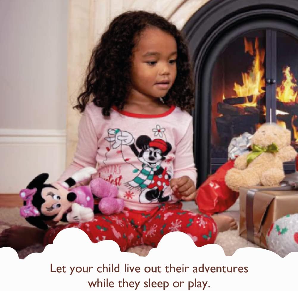 Disney Unisex Kids' 2-piece Snug-fit Cotton Holiday Matching Pajama Set, Soft & Cute for Kids