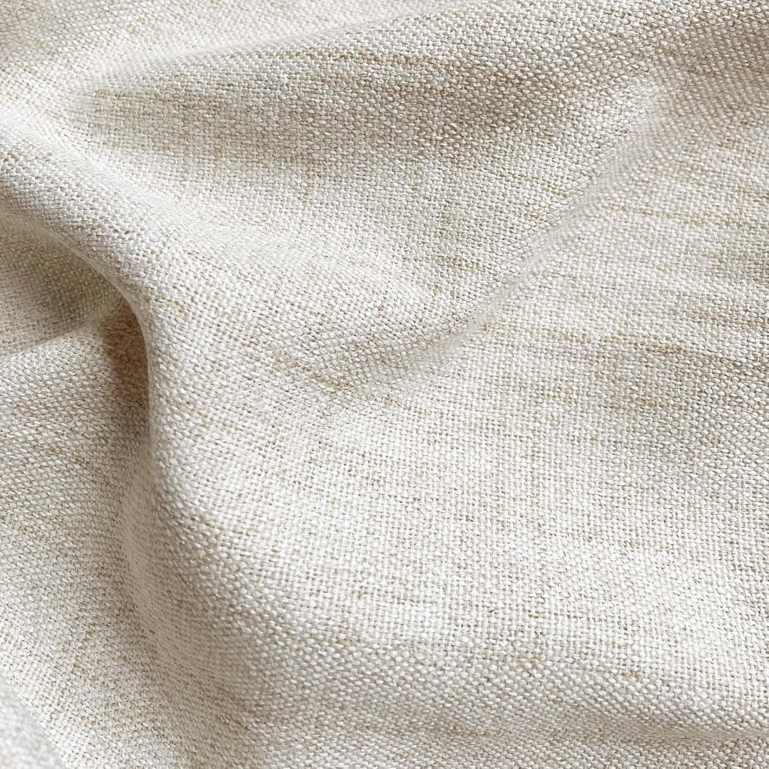 Faux Linen Valance for Windows Kitchen Living Room Valances Rod Pocket Farmhouse Country Rustic Bathroom Small Window Treatment (54x15 inch, Natural) - Image 4