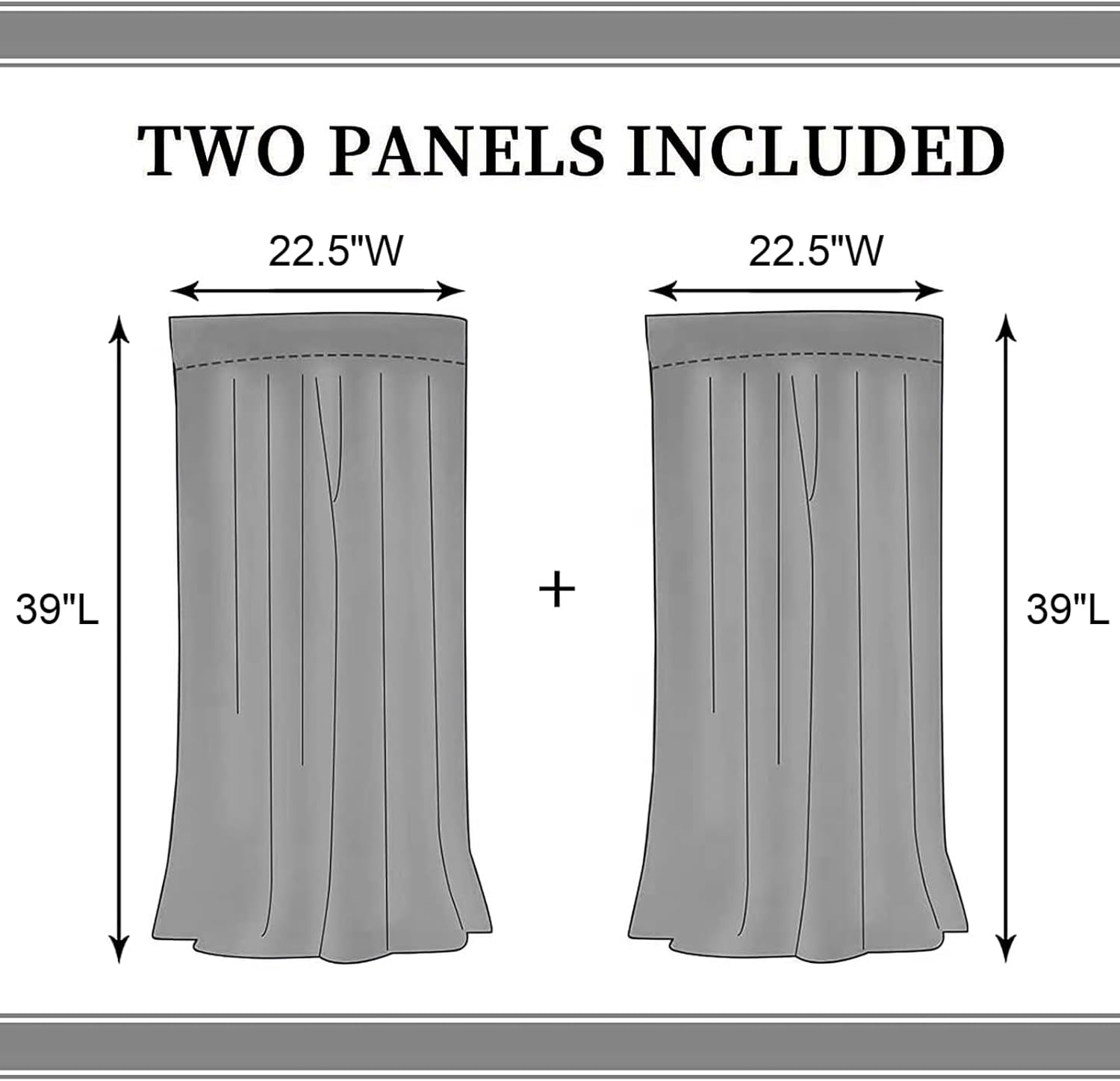 Farmhouse Kitchen Curtians, Rustic Country Fork and Spoon Cook Theme Rustic Vintage Cottage Blackout Cafe Living Room Bedroom Small Short Window Curtains Drapes Treatments 2 Panel Sets, 55x39 Inch
