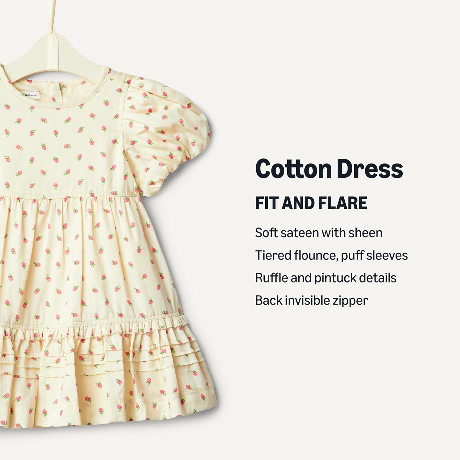 Alternative view of Amazon Essentials x Sofia Grainge Toddlers and Baby Girls' Puff Sleeve Dress