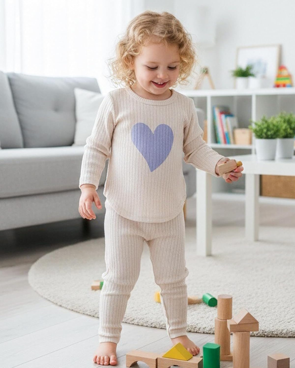 Mioglrie Baby Girl Clothes Infant Fall Outfits Toddler Girl Clothes 6 Pcs Spring Newborn Essentials 3M-3Y Clothing Set