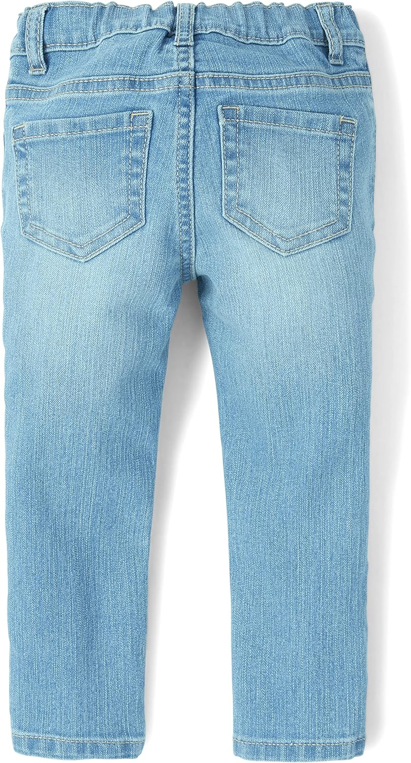 Alternative view of The Children's Place Girls Super Skinny Jeans,Victory Blue Wash Single,4