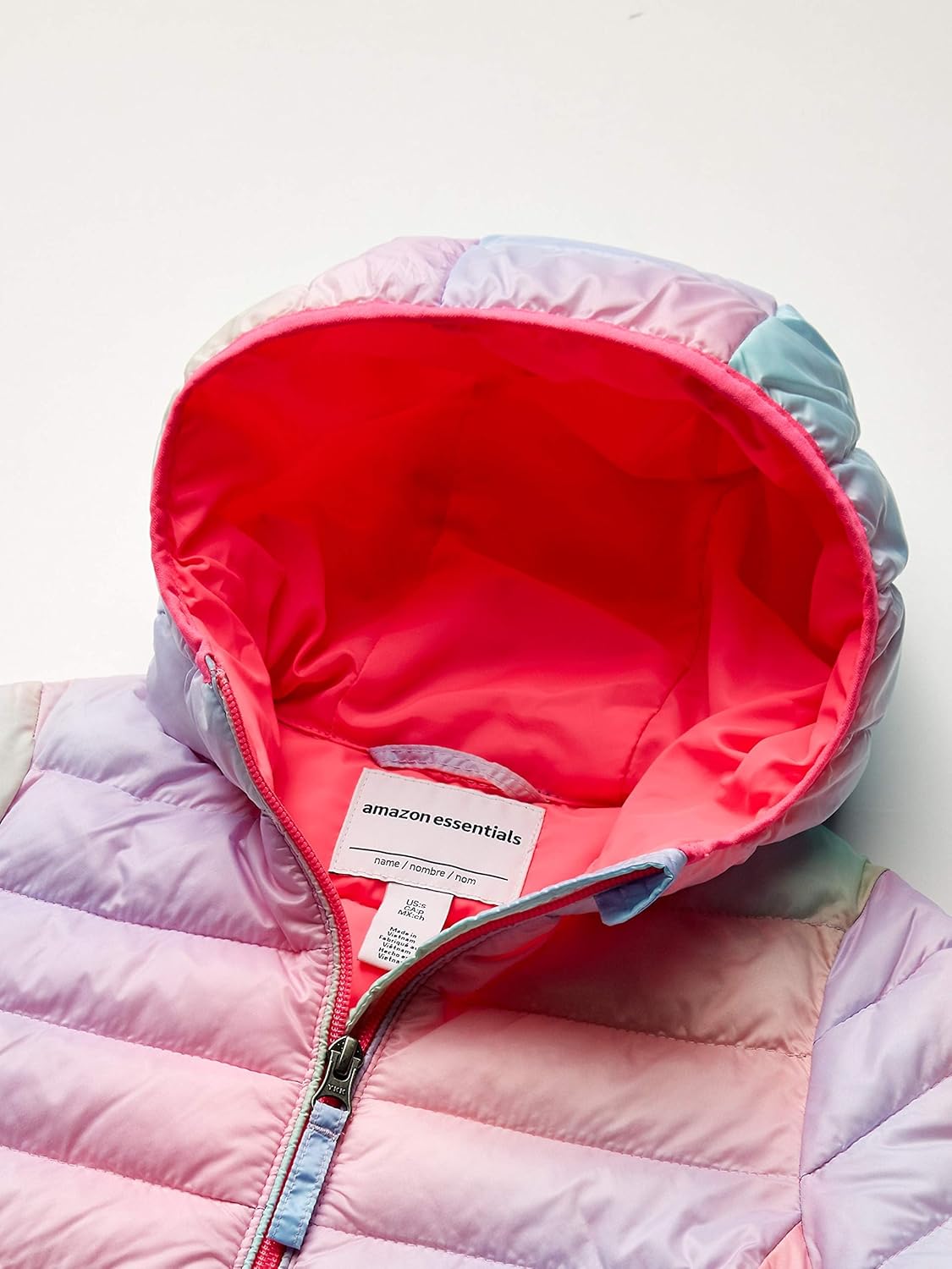 Alternative view of Amazon Essentials Girls and Toddlers' Lightweight Water-Resistant Packable Hooded Puffer Jacket