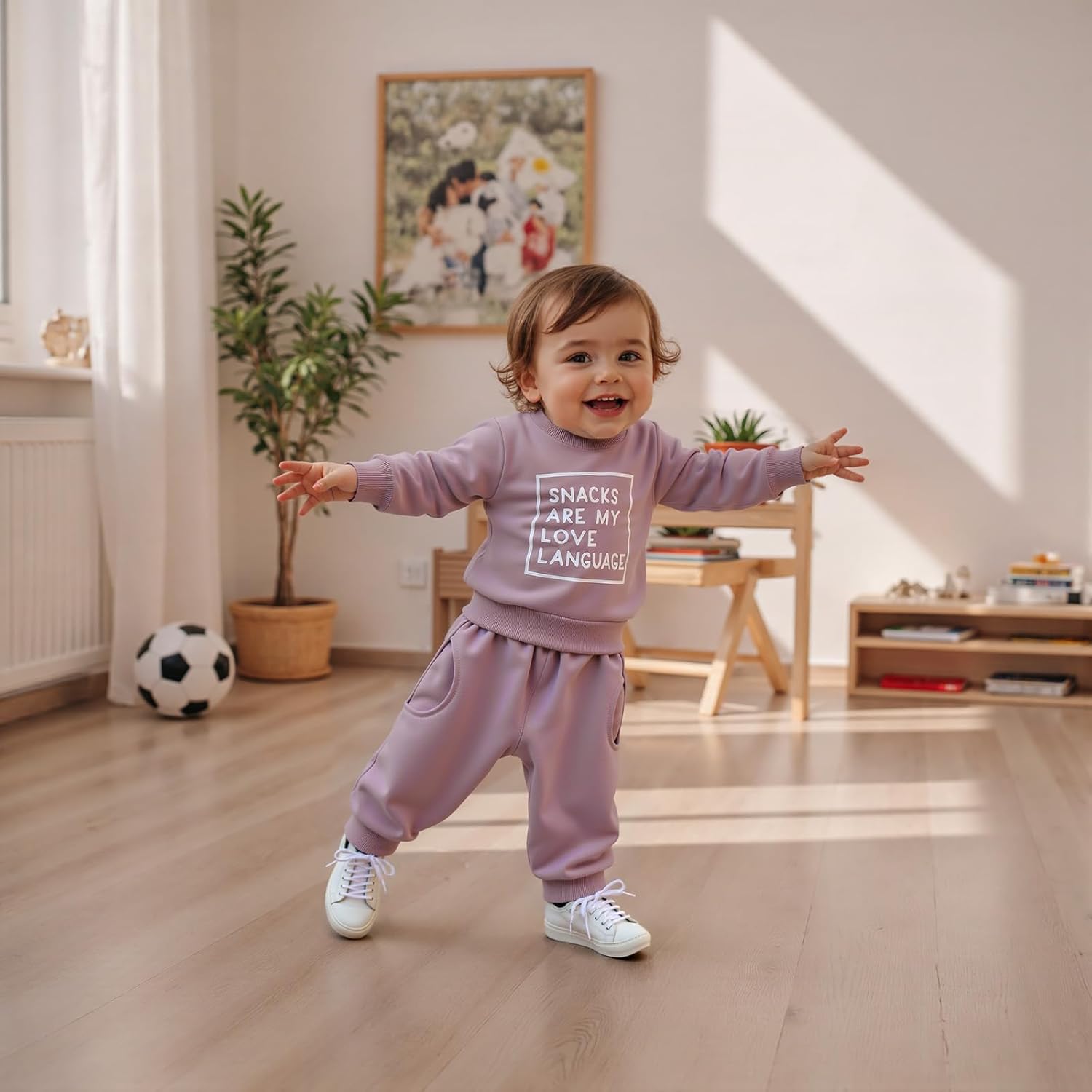 LIOMENGZI Toddler Baby Girl Fall Winter Clothes Outfits Funny Letter 6 12 18 24 Months 2T 3T Girl Fall Sweatshirt Pant Set