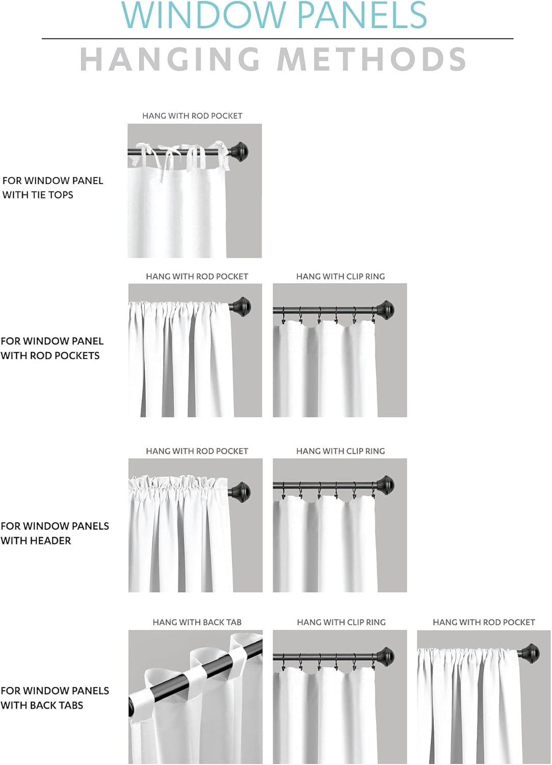 Alternative view of Lush Decor Linen Button Farmhouse Valance Curtians 52"W x 18"L Linen - Linen Valances For Windows - Kitchen Curtains Valances - Bathroom Curtain