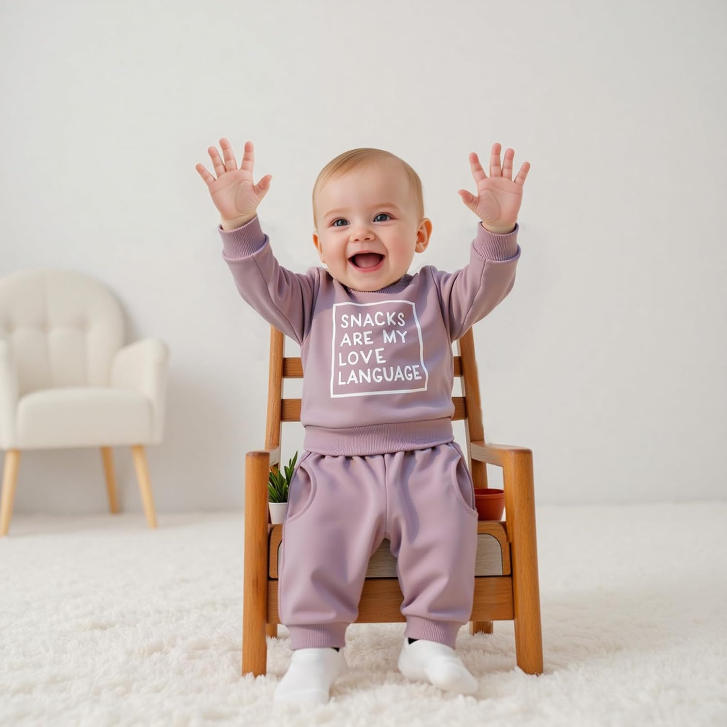 Alternative view of LIOMENGZI Toddler Baby Girl Fall Winter Clothes Outfits Funny Letter 6 12 18 24 Months 2T 3T Girl Fall Sweatshirt Pant Set