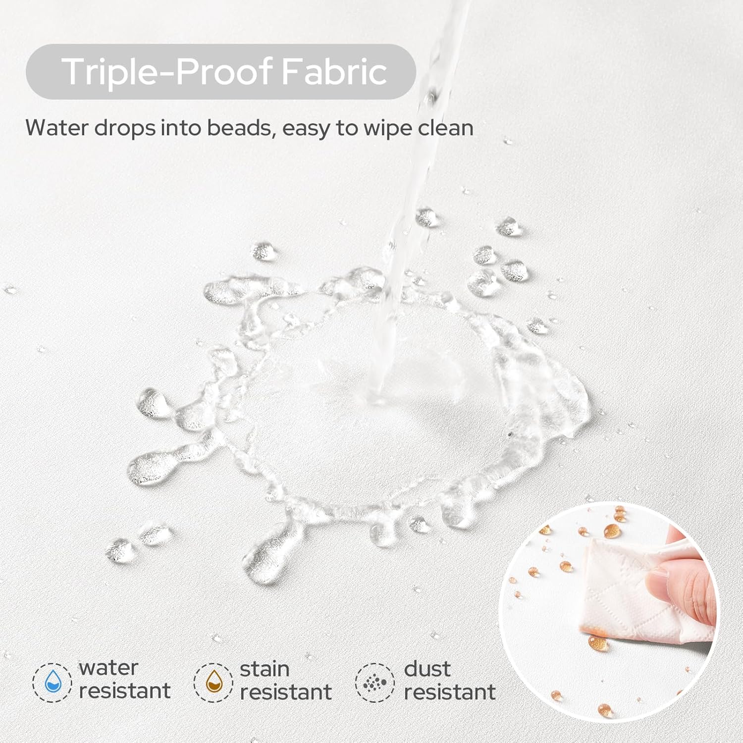 Alternative view of HOMEIDEAS Non-See-Through White Privacy Sheer Kitchen Curtains 36 Inches Long 2 Panels Set Light Filtering Short Tier Curtains for Living Room Bedroom Cafe Window Drapes W30xL36