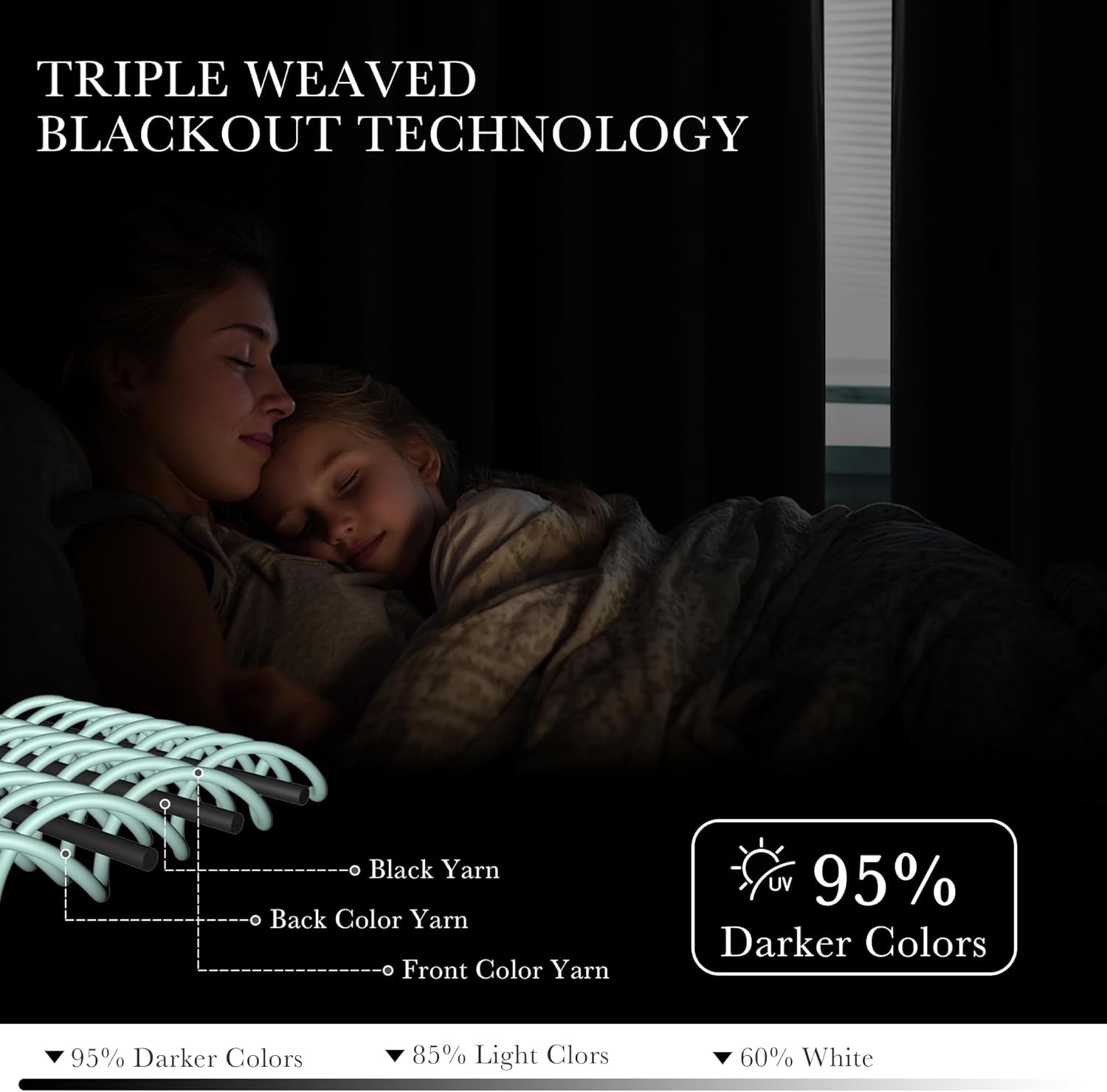 Alternative view of PONY DANCE Short Gray Blackout Curtains for Kitchen Over Sink 36 inch Long, Thermal Insulated Black Out Cafe RV Bunk Panels, Grommet Drapes for Bathroom Basement Small Window(2 Panels, 42 inches Wide)