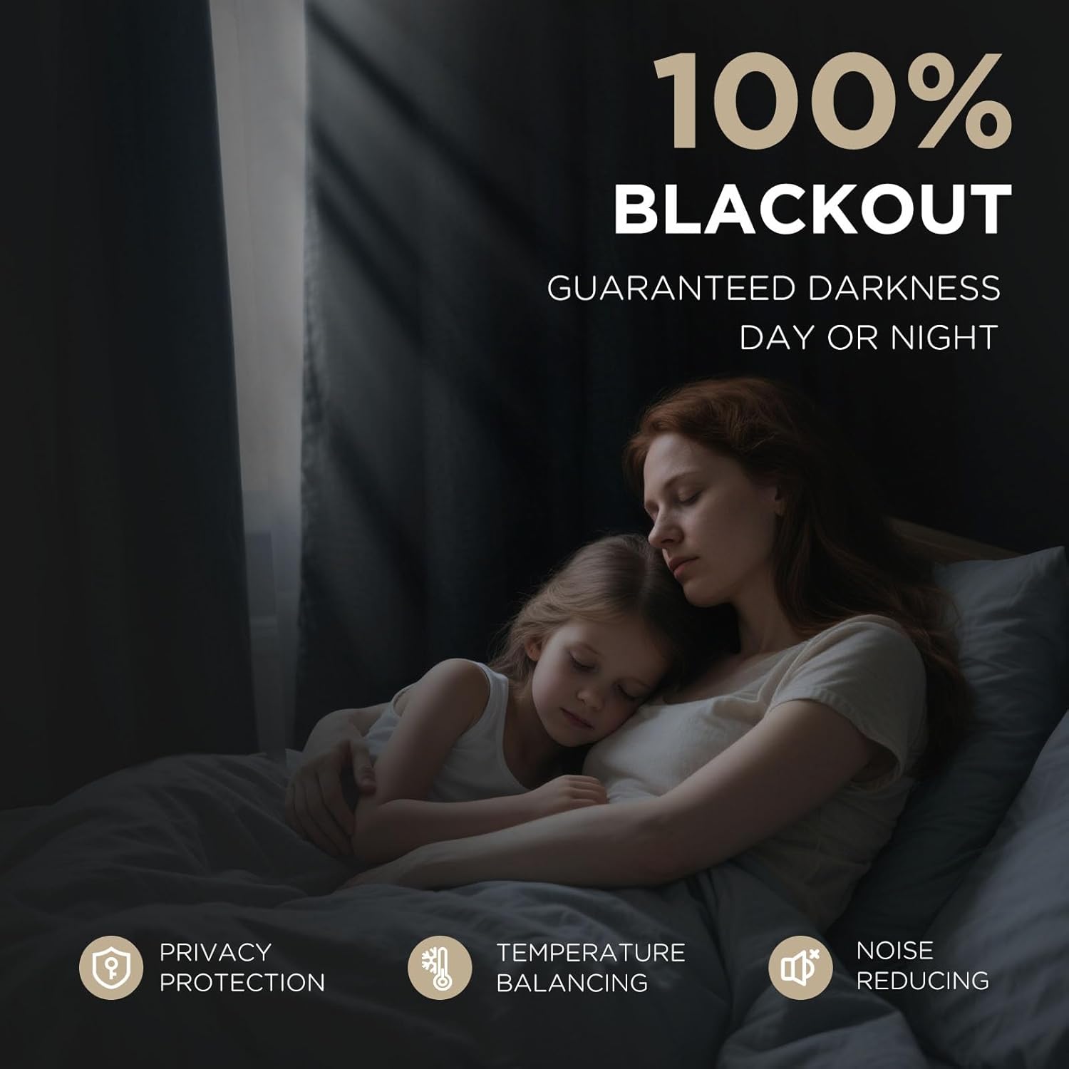 Alternative view of Joydeco Blackout Curtains for Bedroom - Nature Linen 84 Inch Long 100% Light Blocking 2 Panels Set, Rod Pocket & Back Tabs Living Room Drapes, Thermal Insulated Room Darkening Window Curtains