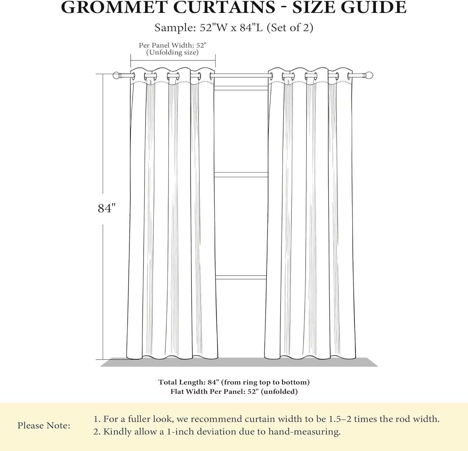 Alternative view of NICETOWN Grey Blackout Floral Pattern Curtains for Living Room 84 inch Long 2 Panels Set, Noise Reducing Thermal Insulated Wave Line Foil Print Bedroom Drapes for Patio Sliding Glass Door (52 x 84)