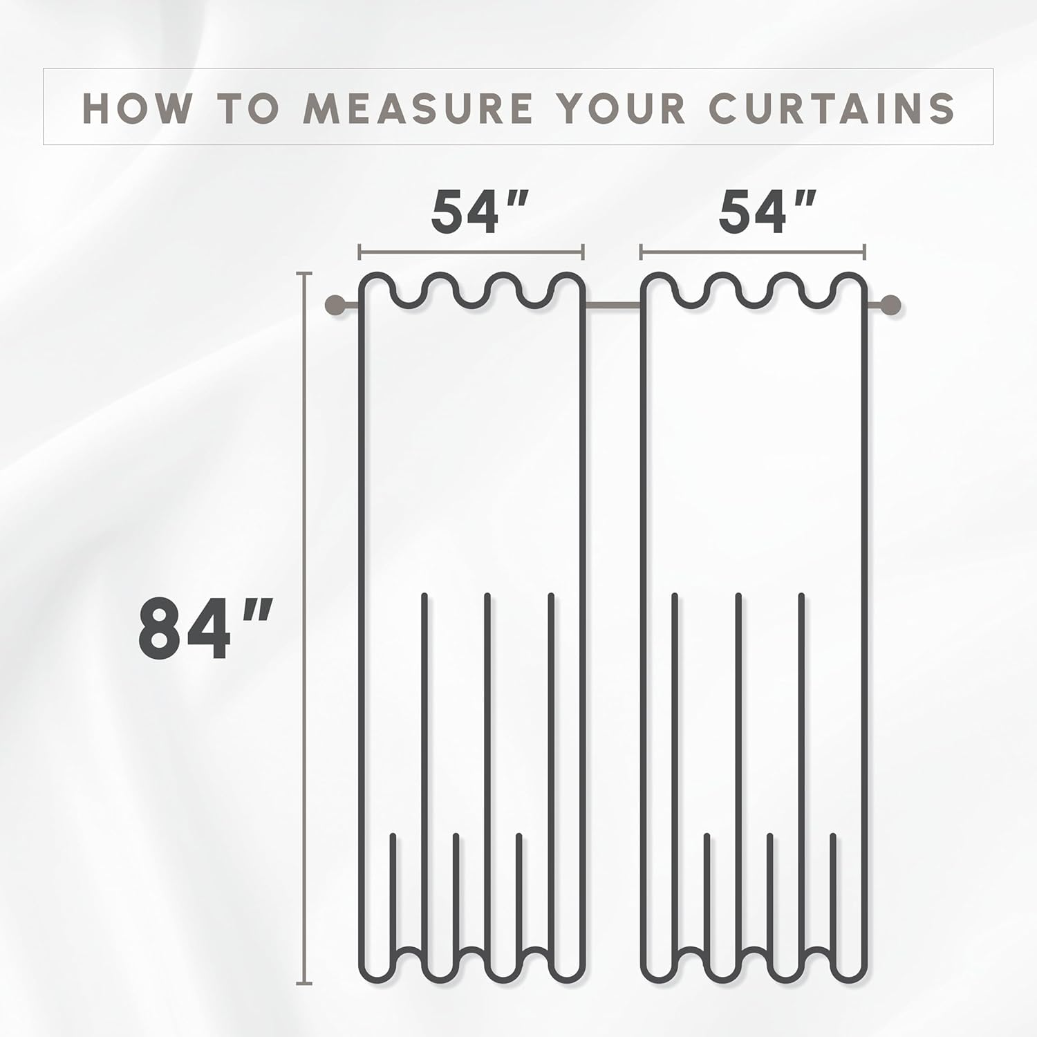 Elegant Comfort Luxurious Beautiful Curtain Panel Set with Attached Valance and Backing 54" X 84 inch (Set of 2), Beige