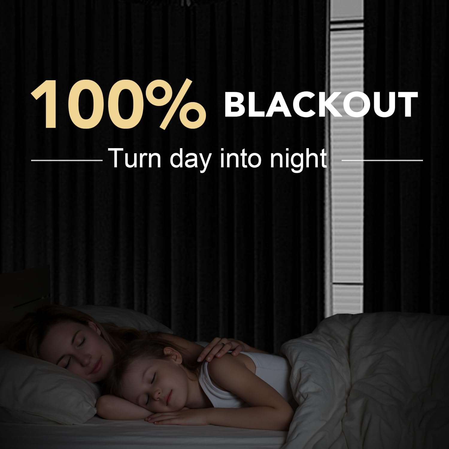 Alternative view of H.VERSAILTEX Linen Blackout Curtains Durable Thick Textured Linen Look 100% Blackout Patio Door Curtain Anti Rust Grommet Extra Wide Sliding Door Curtain Panel, W100 x L108 inch - Sage